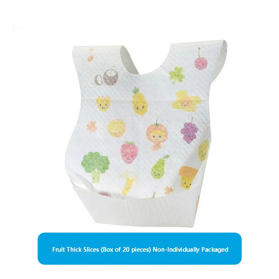 Babero desechable para bebé, servilleta para saliva, bolsa de comida para niños, sin lavado, impermeable, antisuciedad, artefacto para comer, portátil, súper suave