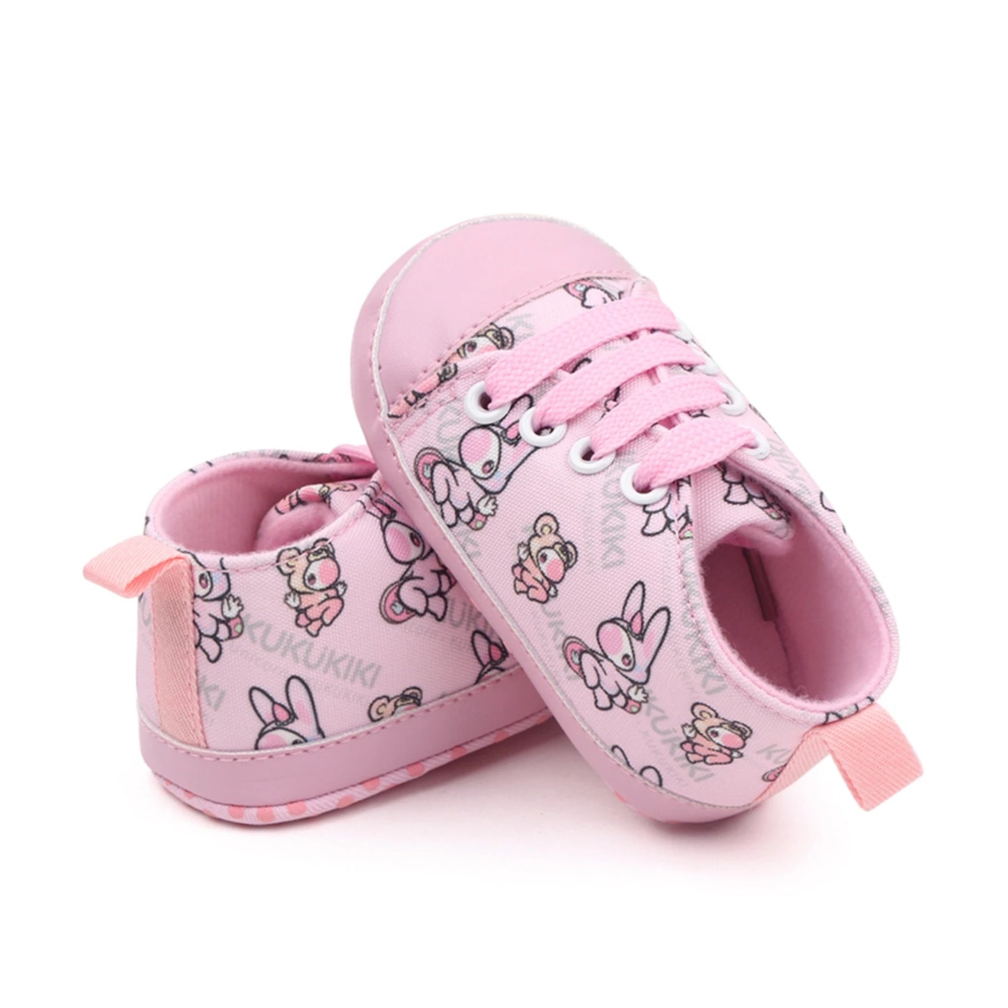 Zapatos de cuna para bebés, niños y niñas, zapatillas con estampado de dibujos animados, zapatillas antideslizantes para primeros pasos de 0 a 18M