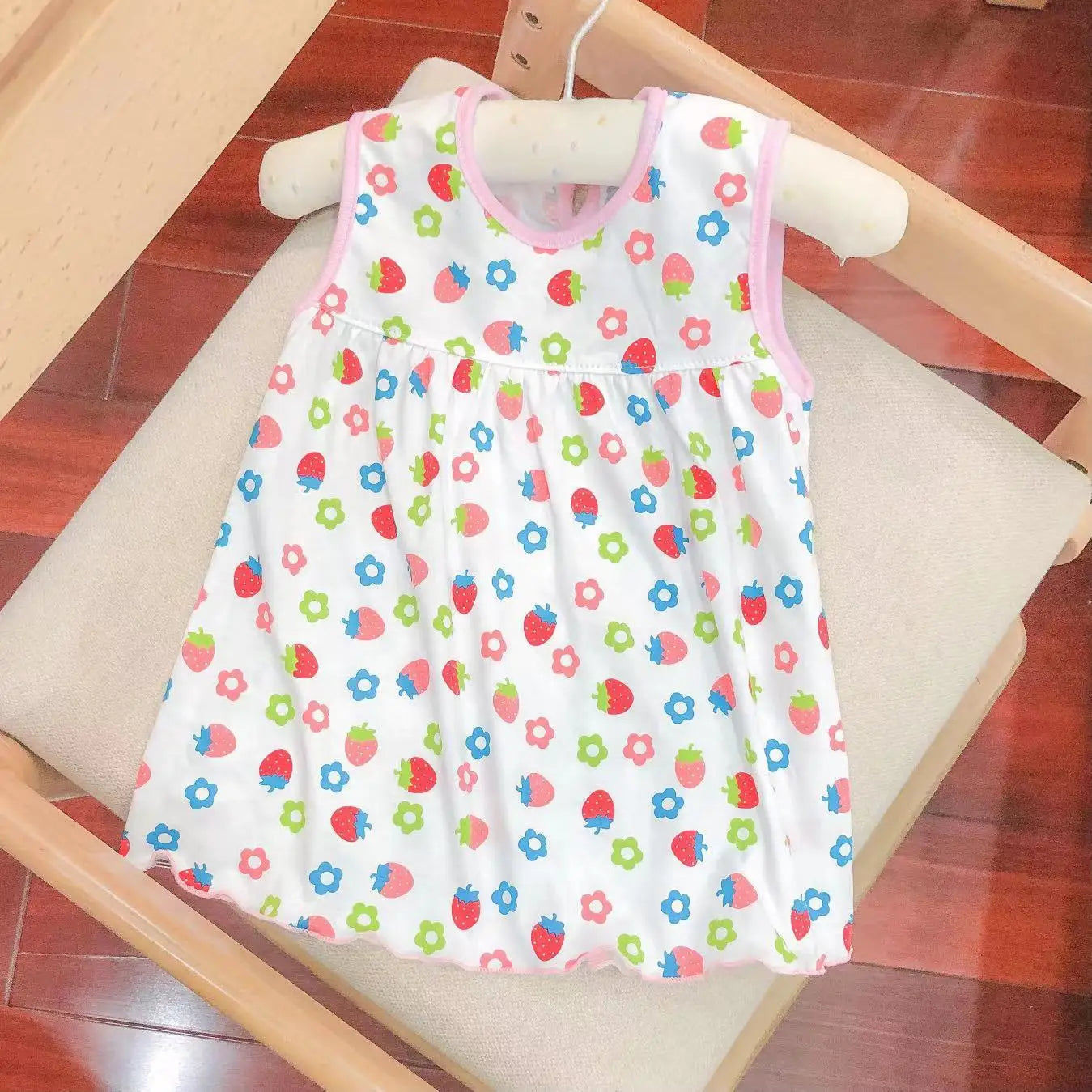 Vestido de algodón para bebé, ropa infantil de moda, estilo floral, Princesa, novedad de verano