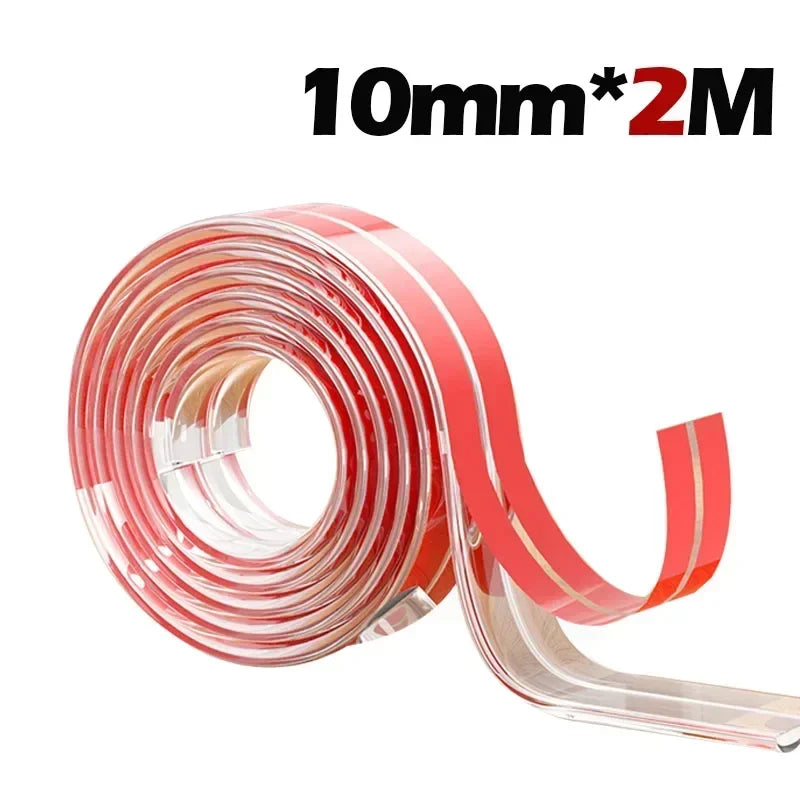 Tira de protección transparente de PVC para bebés con cinta de doble cara, protectores de esquina L para bordes de mesa de seguridad para niños, protectores de muebles