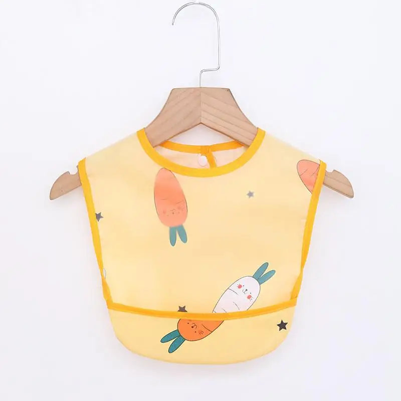 Bufanda de manga larga para bebés y niños pequeños, bata artística impermeable, babero para alimentar, delantal con bolsillo, Baberos Bandana de tela para eructar para niños y niñas