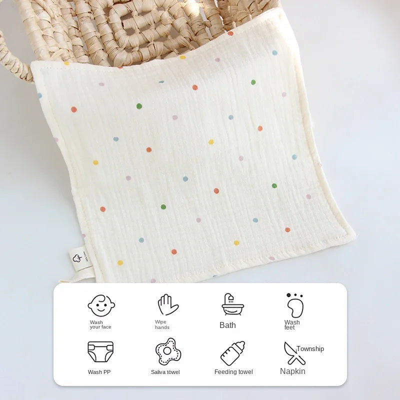 Toalla cuadrada de muselina de gasa de 4 capas para Saliva de bebé, estampado Floral, artículos para bebé recién nacido, pañuelo, toalla facial absorbente bonita