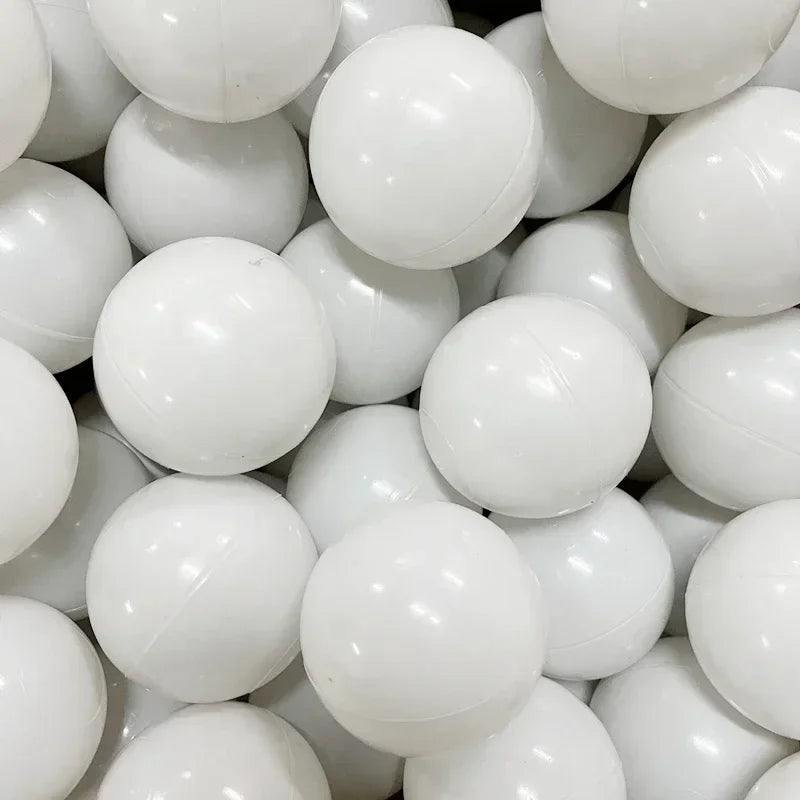 50 Uds. Bolas de plástico de colores para bebé, piscina de agua, pelota de ola oceánica, piscina para niños con aro de baloncesto, casa de juegos, tiendas de campaña al aire libre, accesorios de juguete