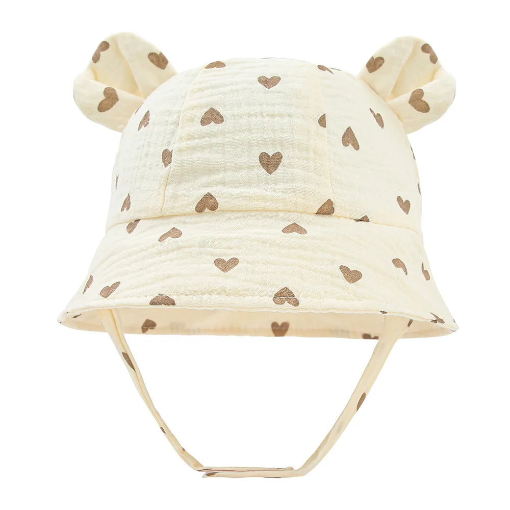 Sombrero de cubo para bebé, gorro de pescador de algodón para niño y niña, gorra de sol UV, accesorios infantiles