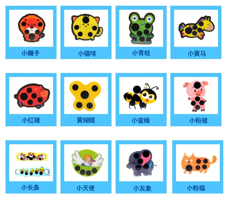 10 Uds. De pegatinas de animales de dibujos animados para bebé, tira para la cabeza y la frente, termómetro para la fiebre corporal, termómetro de seguridad para el cuidado del bebé para niños