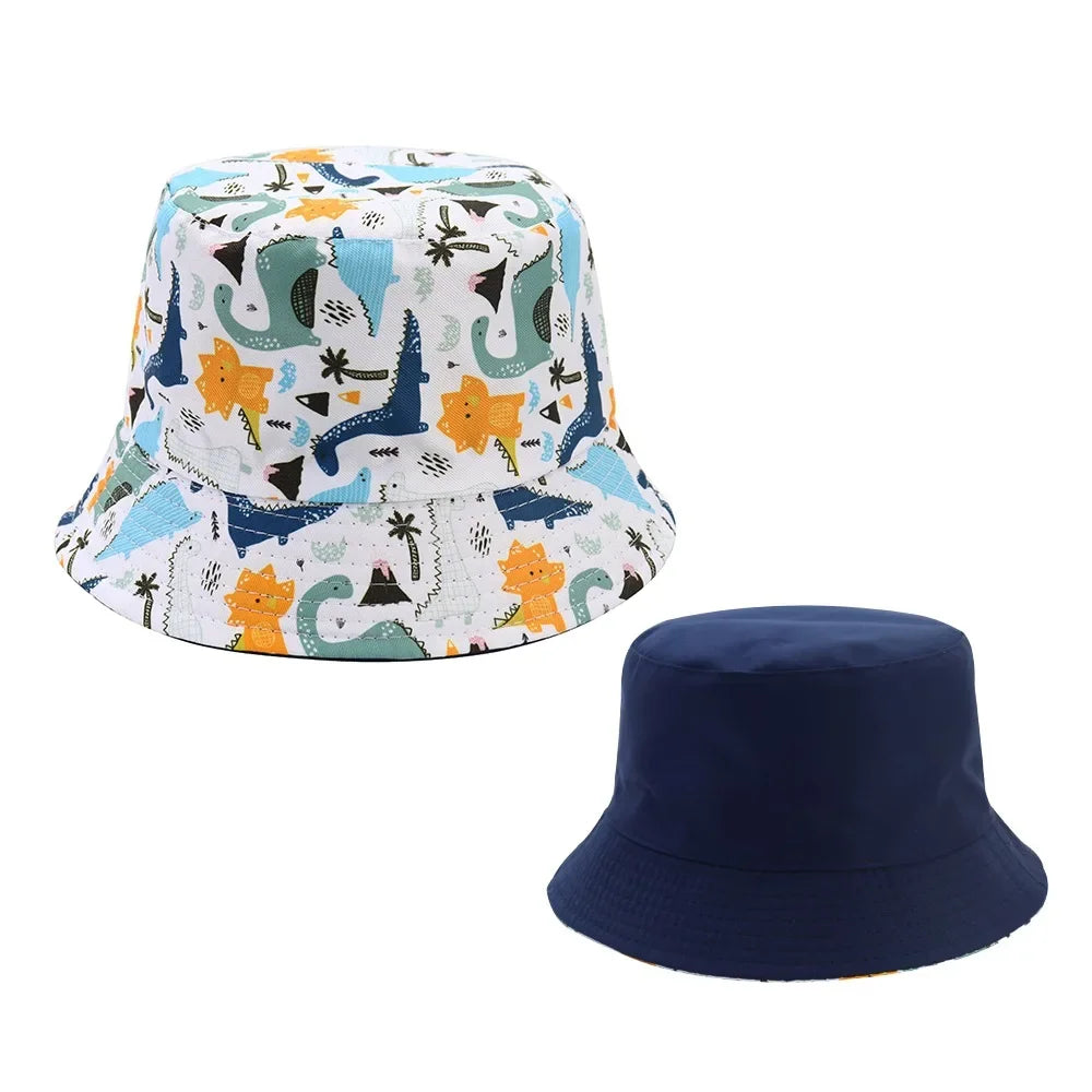 Sombrero de pescador de doble cara para bebé, bonito unicornio con letras bordadas, gorra de pescador para niños y niñas, sombrero para el sol para niño al aire libre para primavera y verano
