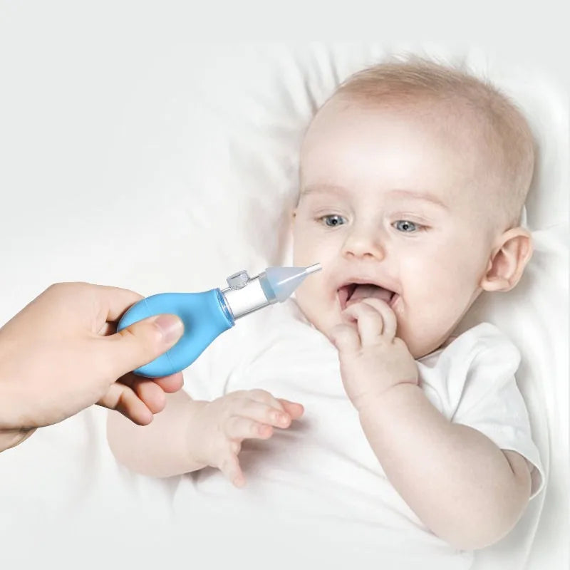 Aspirador Nasal de silicona para bebé, bomba de succión, limpiador de nariz, dispositivo de limpieza de nariz relajante, herramientas de limpieza Nasal