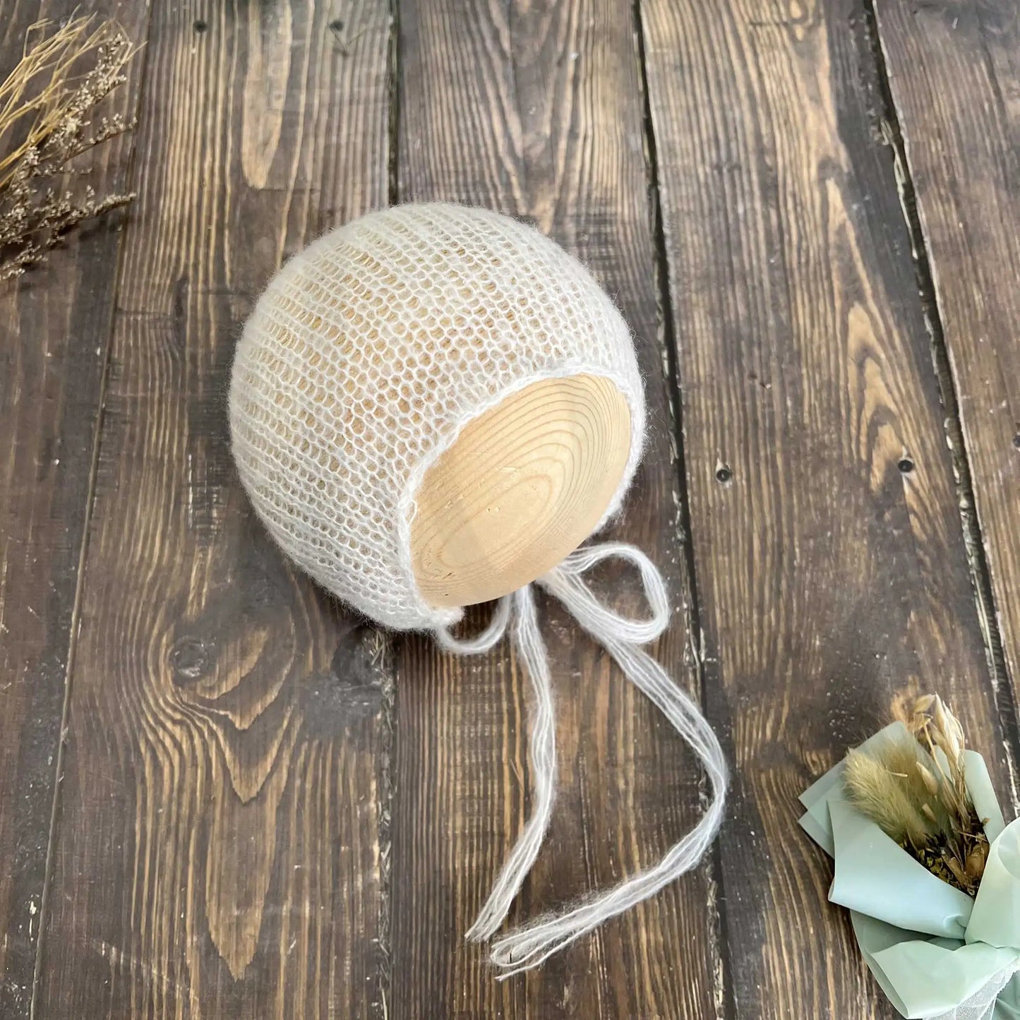 Accesorios de fotografía recién nacido elásticos Don & Judy, conjunto de envoltura con sombrero, Mohair tejido a mano suave, fondo para sesión de fotos de bebés, juegos de 2 uds.