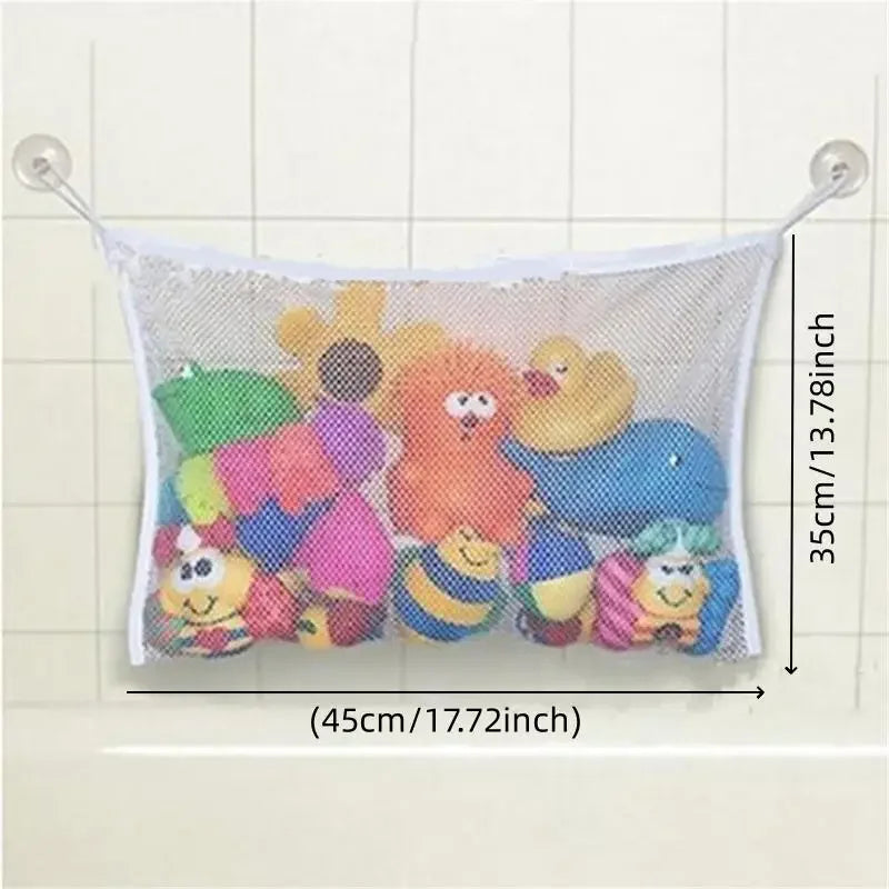 Juguete para Baby Shower, bolsa de almacenamiento de juguetes con forma de rana y pato, ventosa fuerte, bolsa de juego para Baby Shower, organizador de baño, juguete de agua