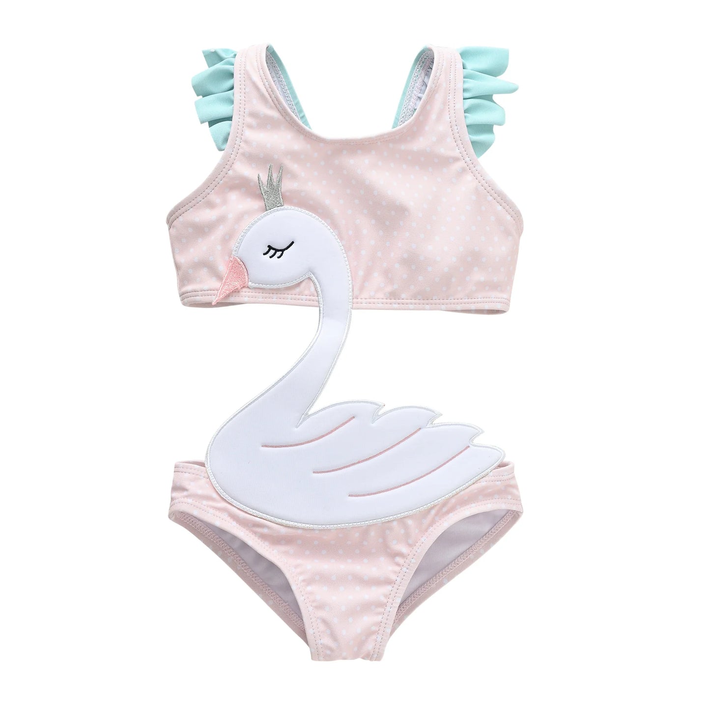 Kavkas 2025, traje de baño de verano para bebé, una pieza 1-8T, Animal de dibujos animados, bonito diseño de abeja, traje de baño elástico para niñas, ropa de playa para bebés