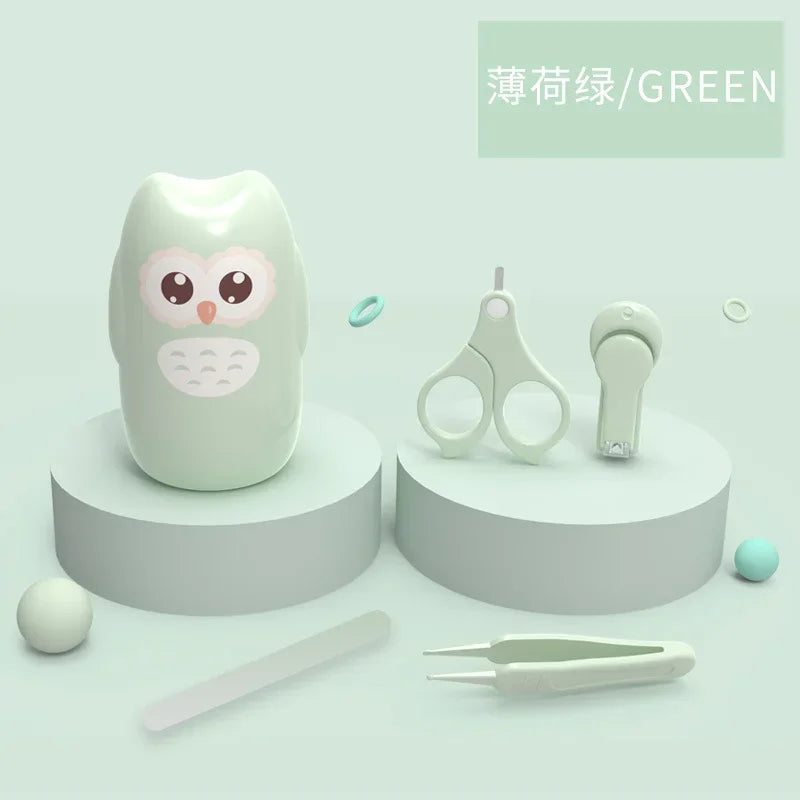 Tijeras para uñas para bebés recién nacidos, herramientas para el cuidado de las uñas, tijeras para uñas portátiles de seguridad para niños, pinzas recortadoras con caja, juego de Arte de uñas para niños