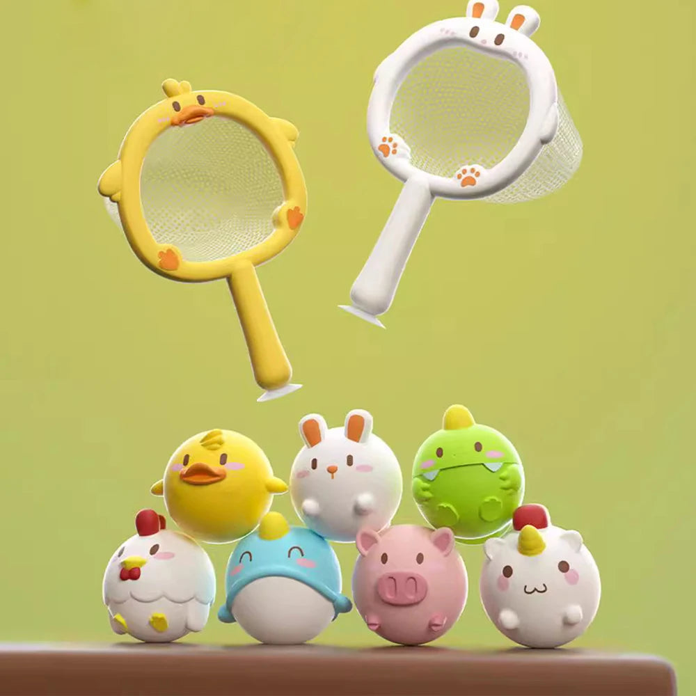 Juguetes con luz LED para bebé, animales bonitos, juguete de baño, agua de natación, flotador de goma suave, pato luminoso de inducción para niños, regalos divertidos