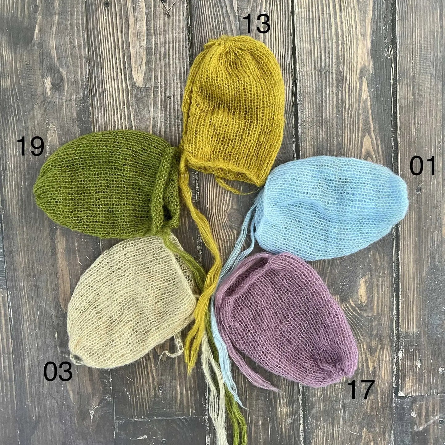 Accesorios de fotografía recién nacido elásticos Don & Judy, conjunto de envoltura con sombrero, Mohair tejido a mano suave, fondo para sesión de fotos de bebés, juegos de 2 uds.