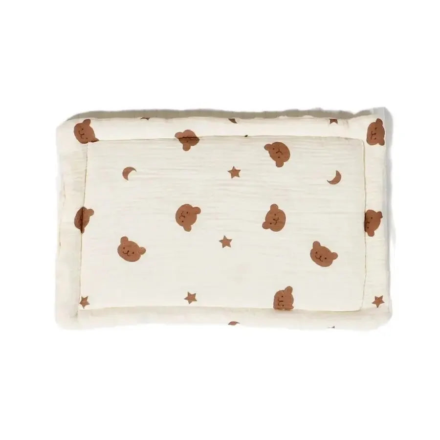 Almohadillas para recién nacido, almohada Universal de algodón transpirable, absorción del sudor, 0 a 6 meses