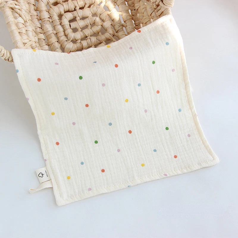 Toalla cuadrada de muselina de gasa de 4 capas para Saliva de bebé, estampado Floral, artículos para bebé recién nacido, pañuelo, toalla facial absorbente bonita
