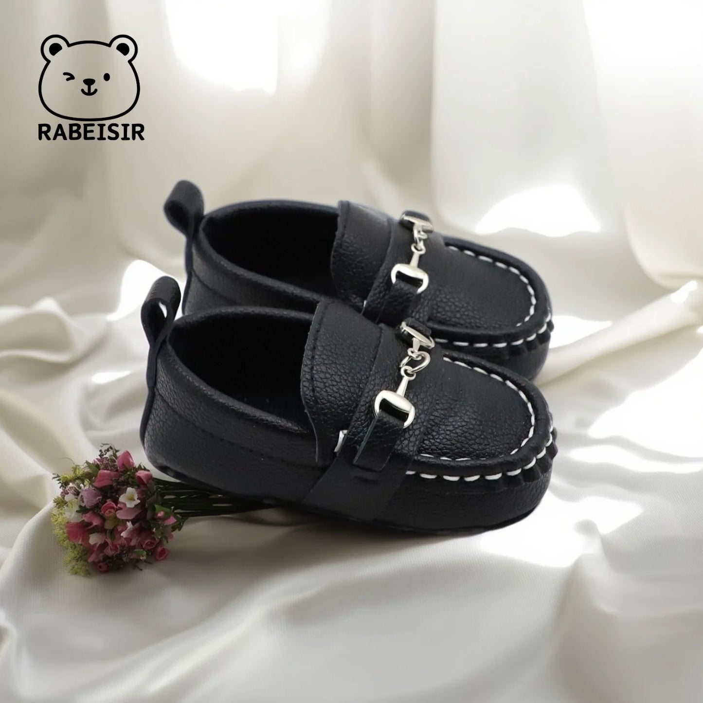 Zapatos mocasines informales sin cordones para bebés, zapatos planos antideslizantes ligeros y cómodos para caminar en interiores y exteriores, primavera