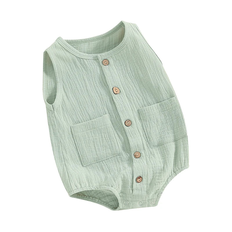 Pudcoco-ropa de verano para bebé y niño, pelele acanalado de manga corta, monos sólidos, traje para niña pequeña, Mono para niña recién nacida de 0 a 18M