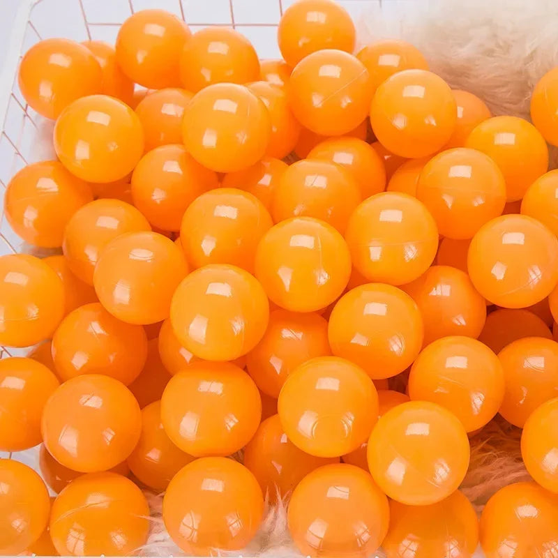 50 Uds. Bolas de plástico de colores para bebé, piscina de agua, pelota de ola oceánica, piscina para niños con aro de baloncesto, casa de juegos, tiendas de campaña al aire libre, accesorios de juguete
