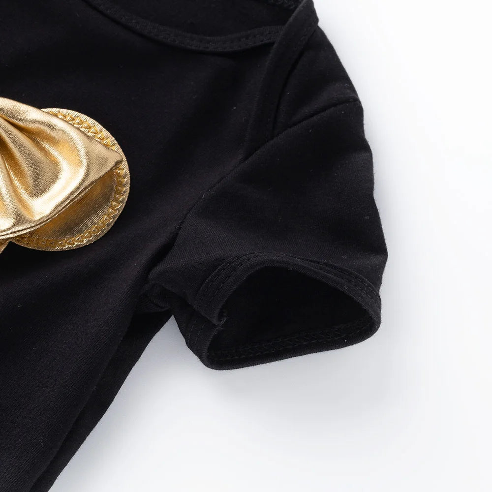 Conjunto de 4 piezas de verano sin género para bebé de 0 a 1 año, trajes transpirables para niñas recién nacidas, conjunto de moda para niños