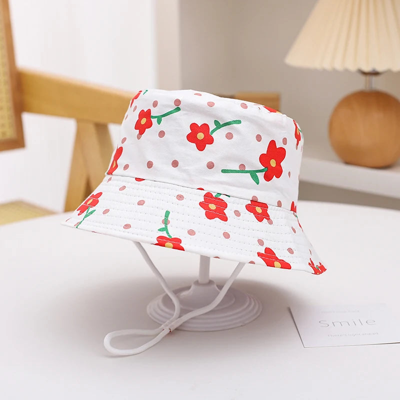 Sombrero de Sol de Panamá para bebé, gorra de pescador de dibujos animados para niño y niña, sombrero de cubo para bebé al aire libre, novedad de verano y otoño