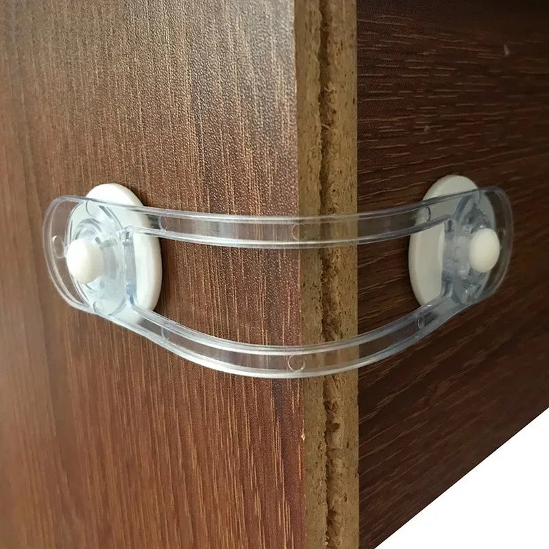 5 uds nuevos niños multifuncional seguridad transparente Anti-apertura cinturón suave cerradura de seguridad cerradura de cajón de bebé cerradura de refrigerador