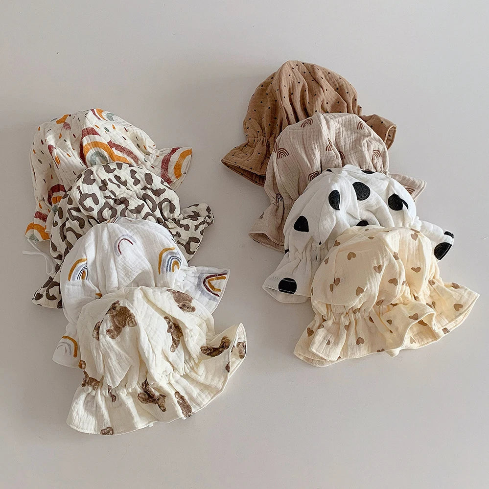 Sombrero de bebé de estilo coreano, sombrero de cubo para bebé recién nacido de verano, sombreros para el sol para niños, gorra de Panamá para niños, gorra de playa para viajes al aire libre, 1 unidad