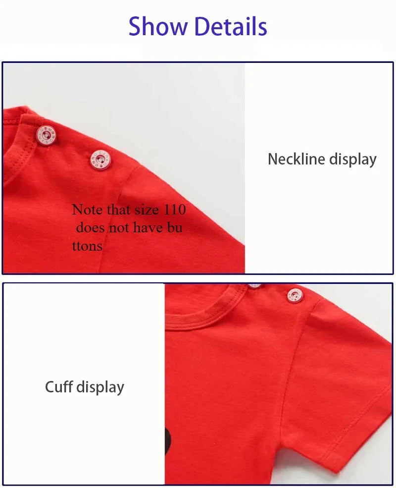 2025 nuevo estilo coreano niños trajes de manga corta de algodón verano niñas niños camisetas conjunto de dos piezas ropa infantil para bebés