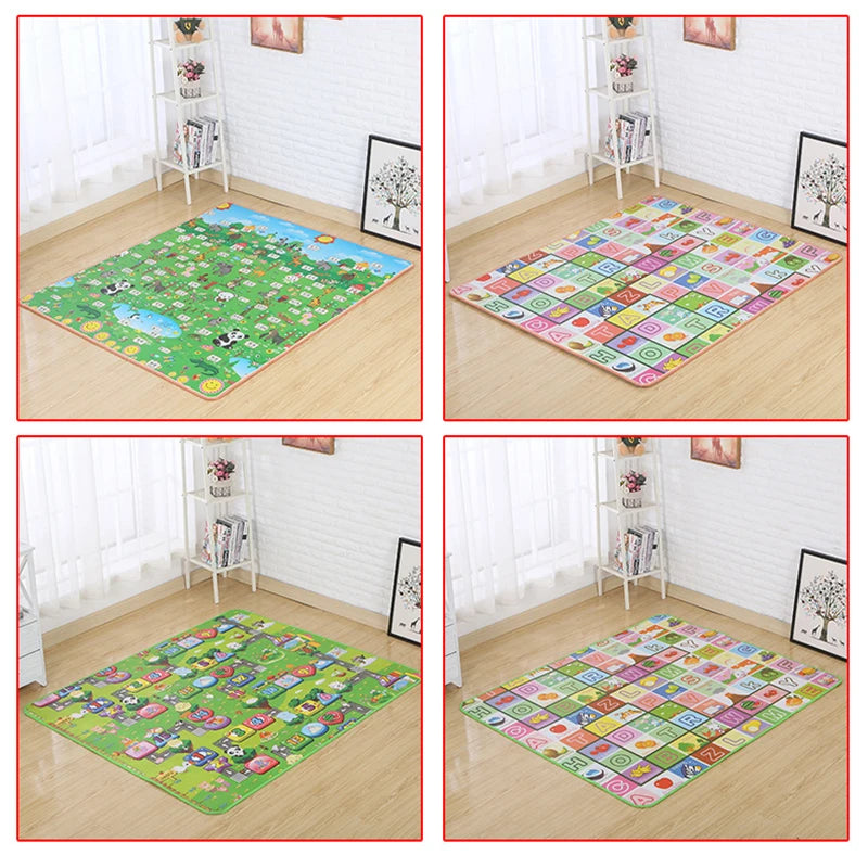 Alfombra de juego para bebés de 120x90cm, alfombra para actividades EPE, gimnasio, esteras para gatear, alfombra de juego para bebés, alfombra para niños, suelo, juguetes de espuma Eva para recién nacidos
