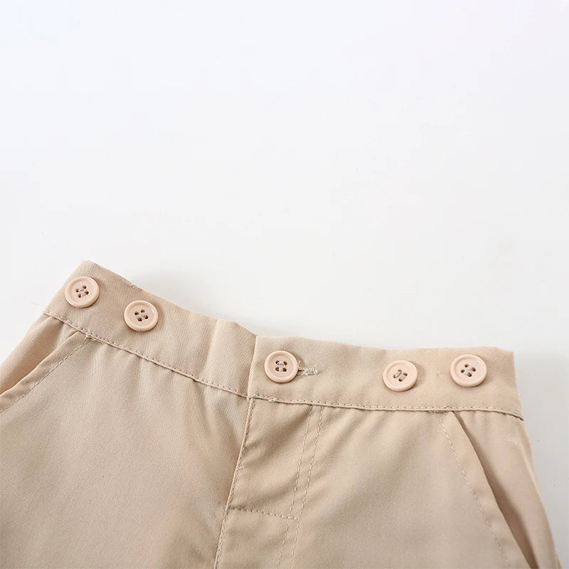 Pudcoco, trajes de caballero para niños pequeños, camiseta de manga corta, pantalones con pechera, pantalones cortos, pajarita, conjunto de 3 uds de verano 1-5T