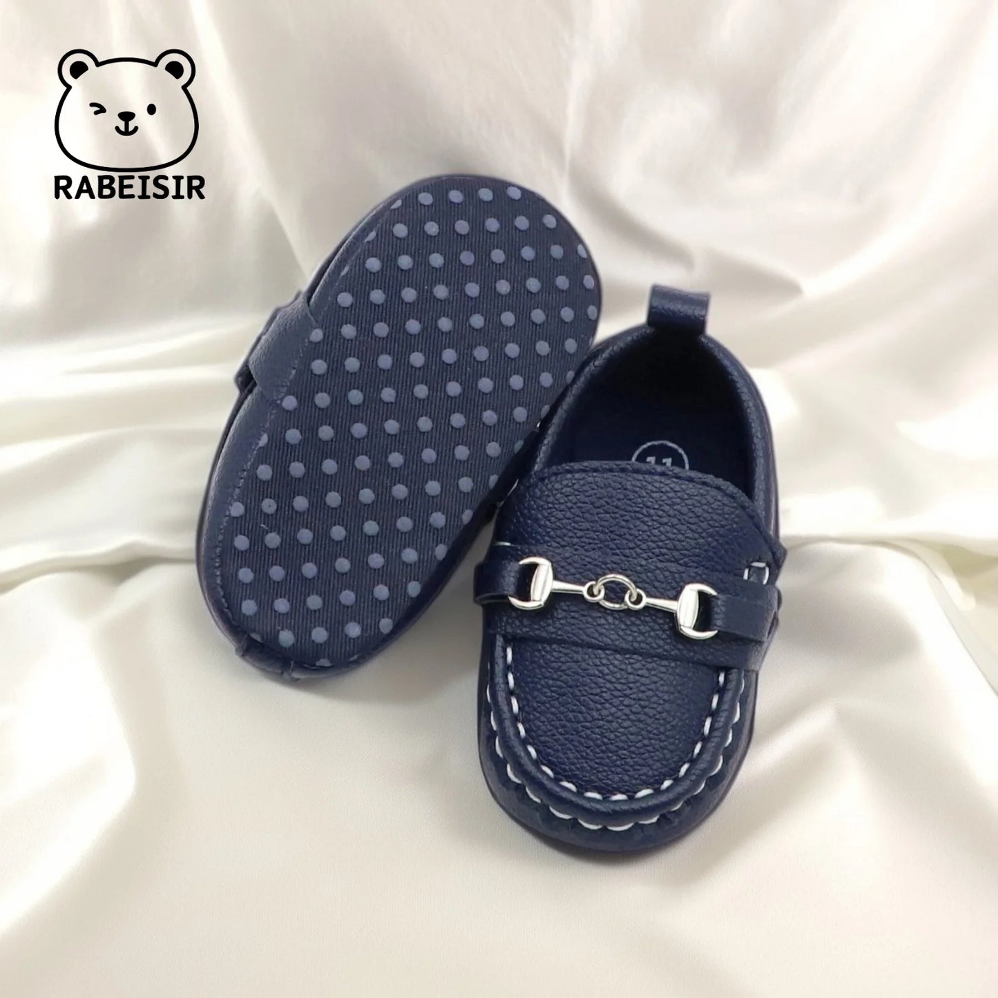 Zapatos mocasines informales sin cordones para bebés, zapatos planos antideslizantes ligeros y cómodos para caminar en interiores y exteriores, primavera