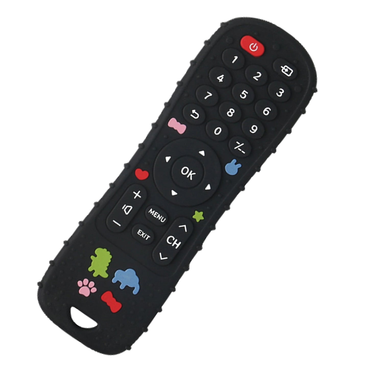 1 juguetes de silicona para bebés, juguete mordedor con forma de Control remoto de TV, sin BPA, juguete para masticar durante la dentición, accesorios sensoriales para bebés