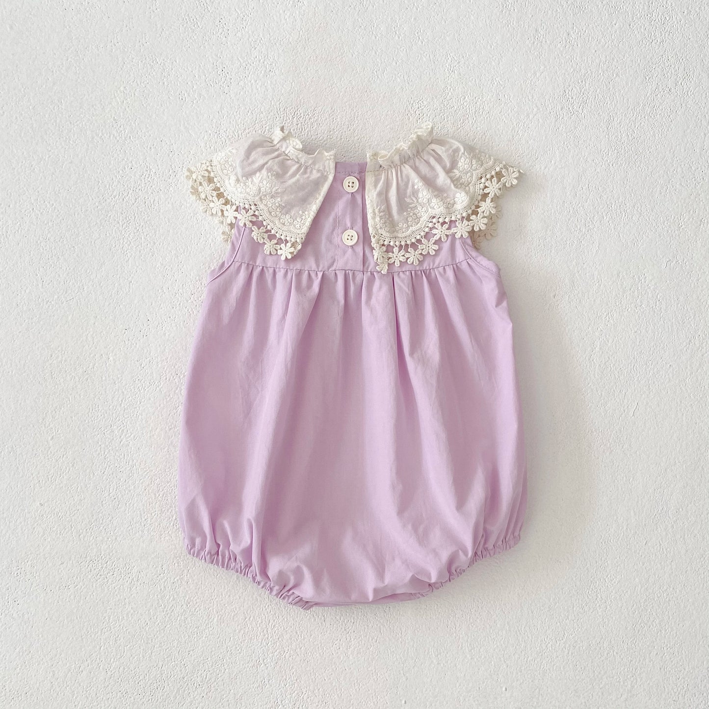 Vestido de encaje con cuello de pétalo para hermanas, peleles para bebés, ropa para niñas, vestido de princesa para fiesta con lazo, ropa dulce y bonita para niños