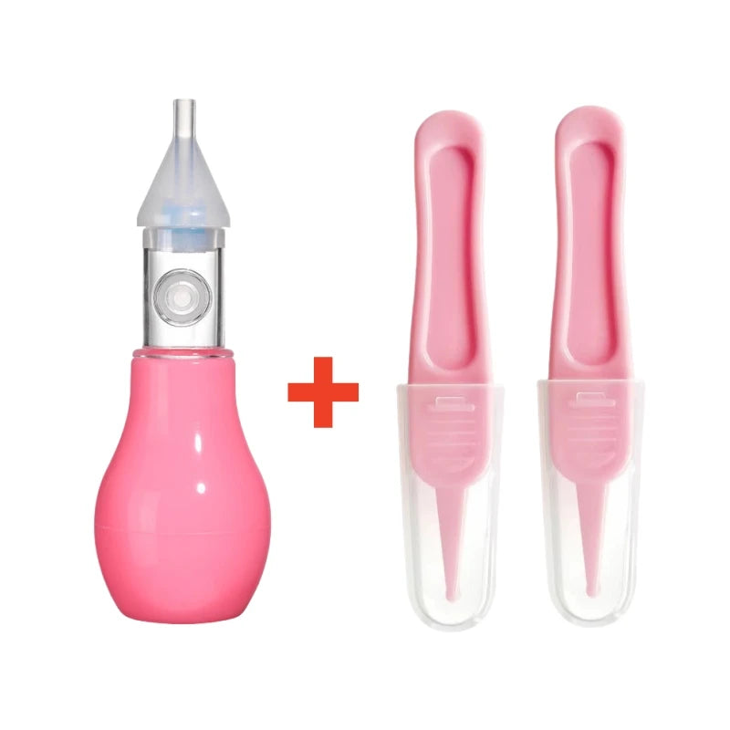 Aspirador Nasal de silicona para bebé, bomba de succión, limpiador de nariz, dispositivo de limpieza de nariz relajante, herramientas de limpieza Nasal