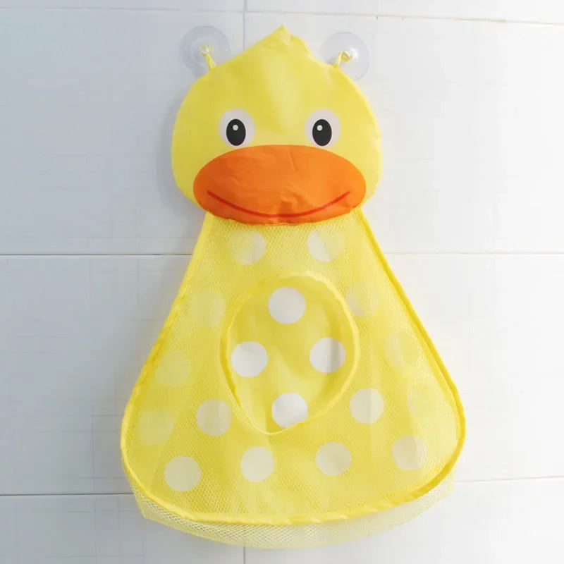 Juguete para Baby Shower, bolsa de almacenamiento de juguetes con forma de rana y pato, ventosa fuerte, bolsa de juego para Baby Shower, organizador de baño, juguete de agua