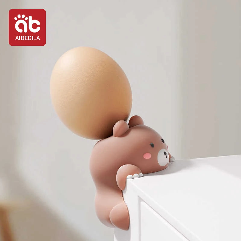 AIBEDILA niños silicona anticolisión ángulo dibujos animados lindo protección de seguridad esquina mesa pasta juegos de protección de seguridad para bebés