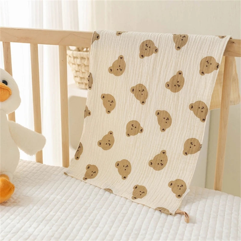 Toalla de muselina de algodón para la cara del bebé, paño largo para eructar para recién nacidos, toallas de mano para guardería, Baberos babeantes, toallita, artículos para bebé