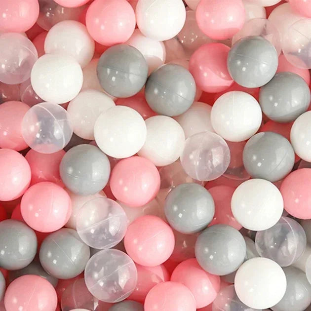 50 Uds. Bolas de plástico de colores para bebé, piscina de agua, pelota de ola oceánica, piscina para niños con aro de baloncesto, casa de juegos, tiendas de campaña al aire libre, accesorios de juguete
