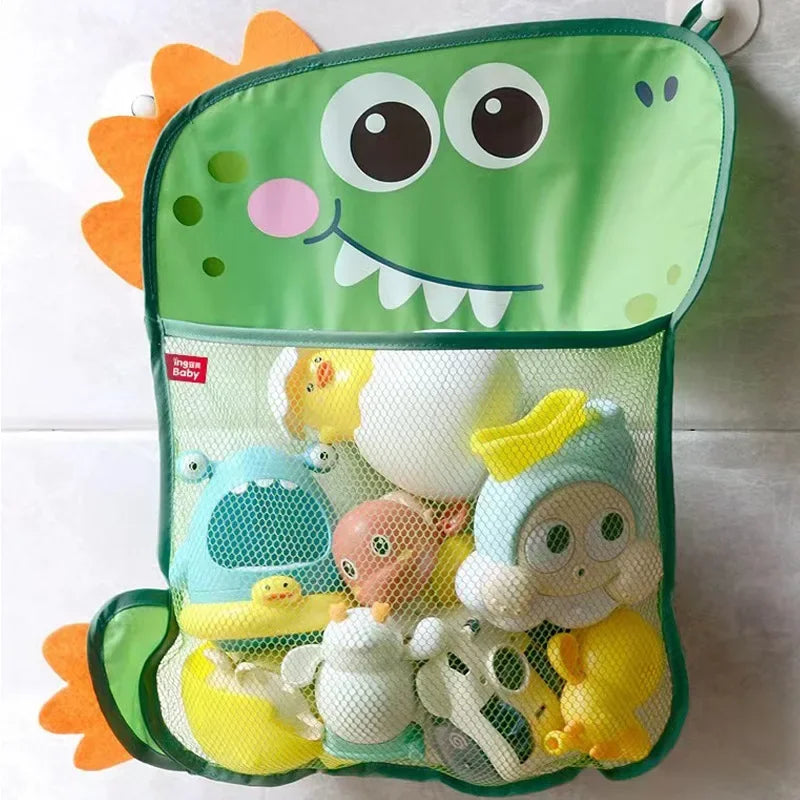 Juguete para Baby Shower, bolsa de almacenamiento de juguetes con forma de rana y pato, ventosa fuerte, bolsa de juego para Baby Shower, organizador de baño, juguete de agua