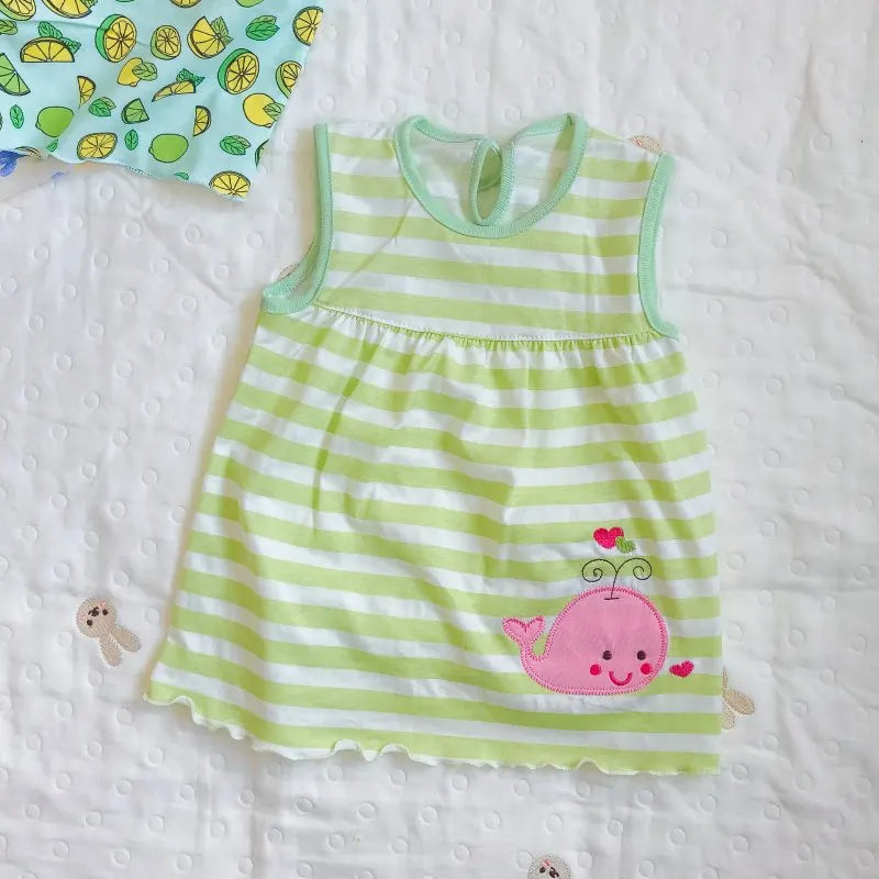 Vestido de algodón para bebé, ropa infantil de moda, estilo floral, Princesa, novedad de verano