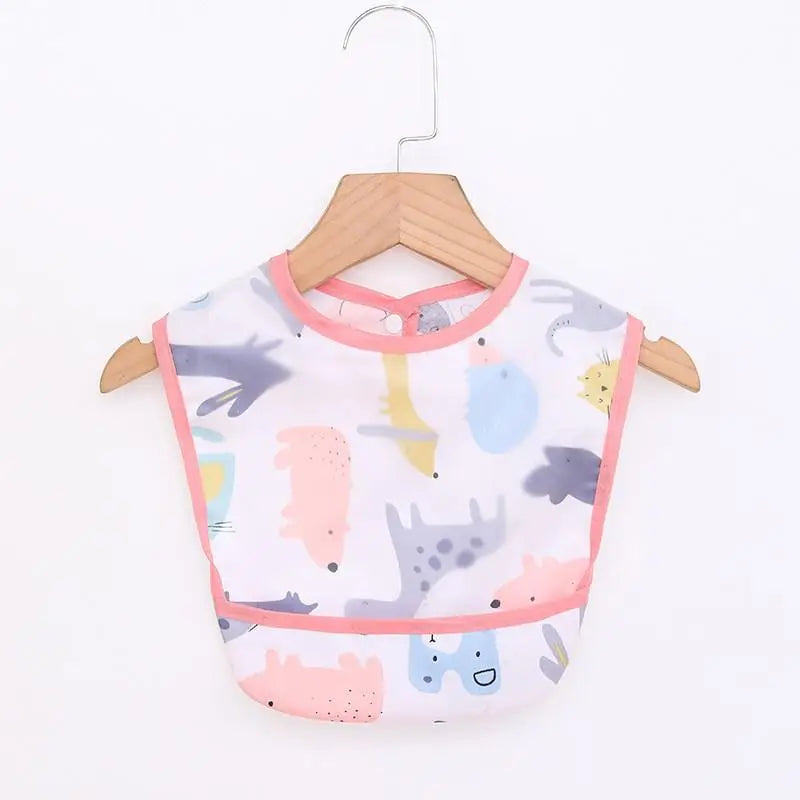 Bufanda de manga larga para bebés y niños pequeños, bata artística impermeable, babero para alimentar, delantal con bolsillo, Baberos Bandana de tela para eructar para niños y niñas