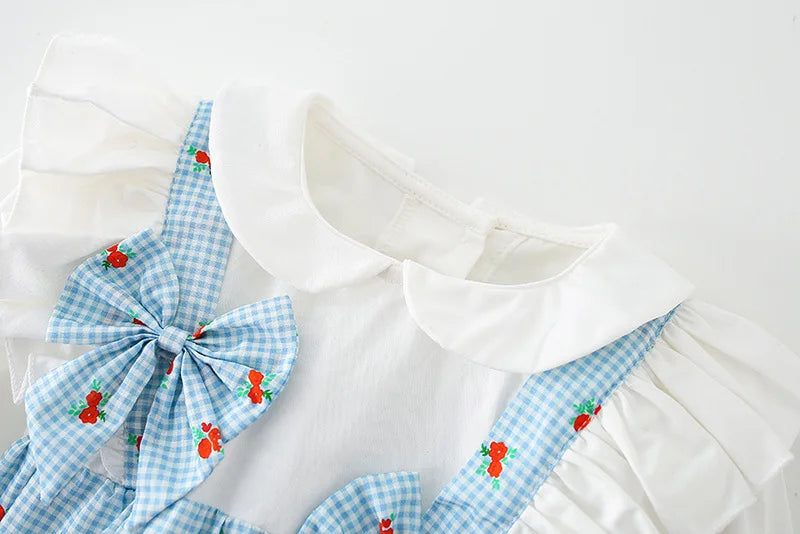 2024 Baby Girls Autumn Clothes Newborn Long Sleeve Bodysuit Toddler Plaid Rompers Infant Clothing Children Cotton Cute Overalls