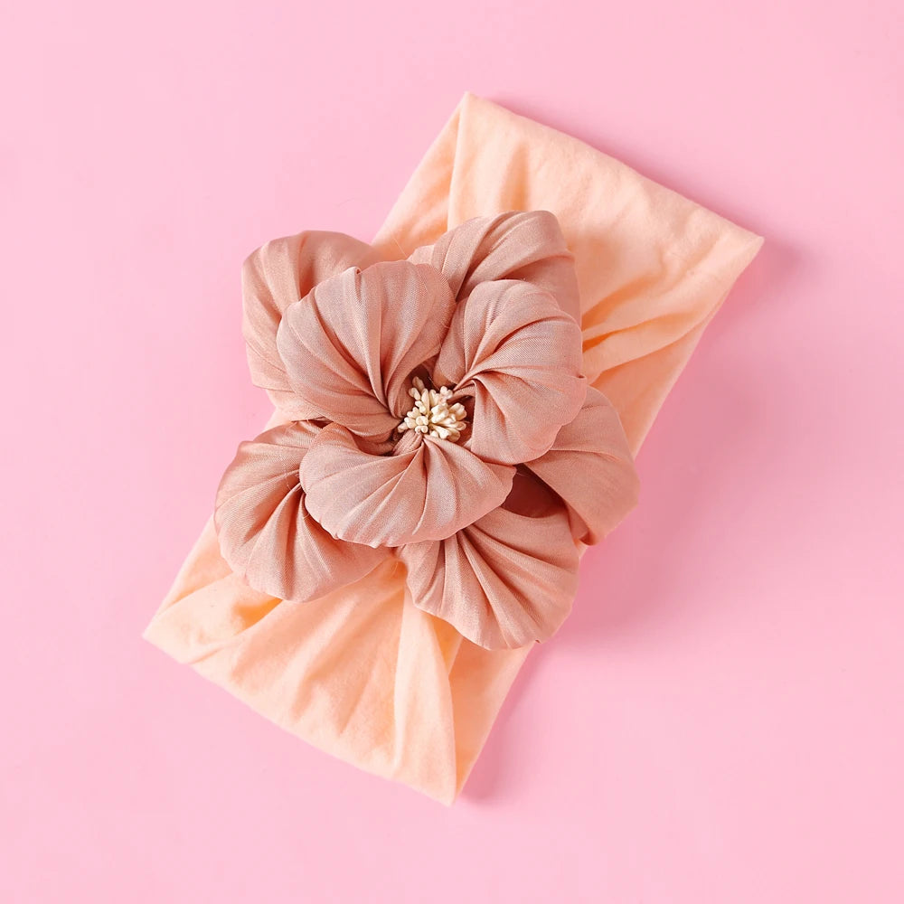 1 Uds. Diadema para recién nacidos y niños pequeños, diadema de nailon suave para niñas, accesorio para el cabello Adorable elástico para uso diario, paquete individual