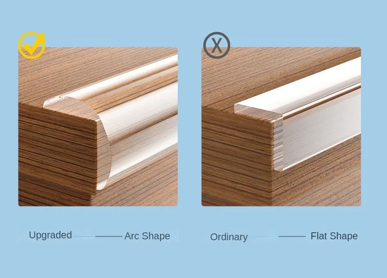 Tira de protección transparente de PVC para bebés con cinta de doble cara, protectores de esquina L para bordes de mesa de seguridad para niños, protectores de muebles