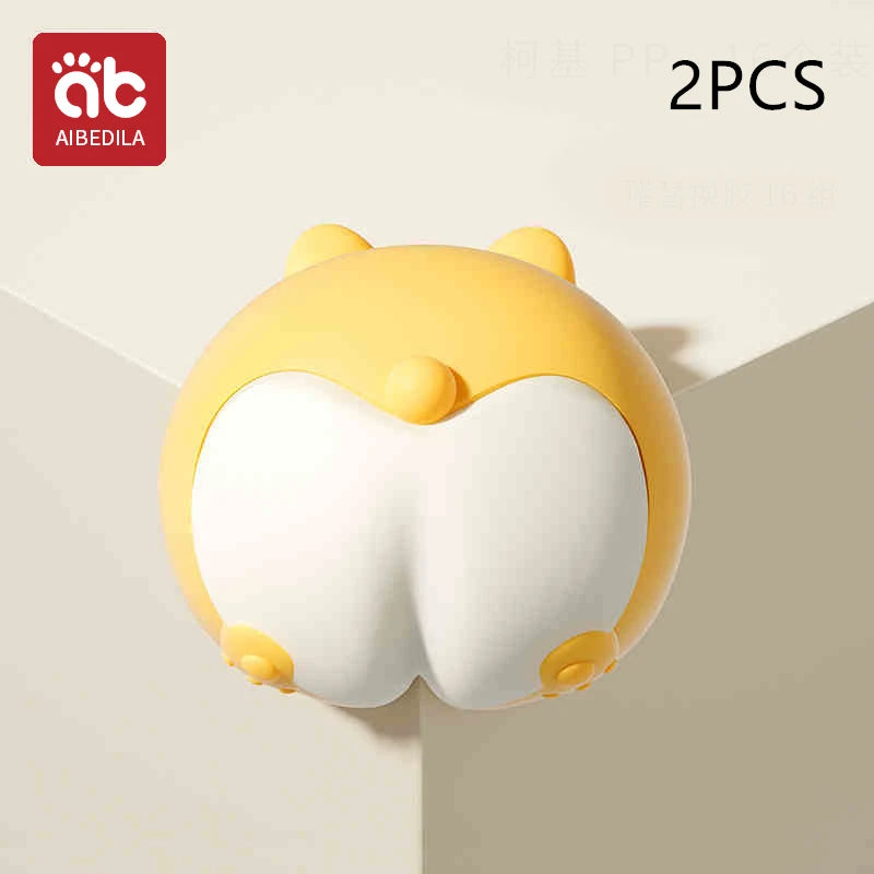 AIBEDILA niños silicona anticolisión ángulo dibujos animados lindo protección de seguridad esquina mesa pasta juegos de protección de seguridad para bebés
