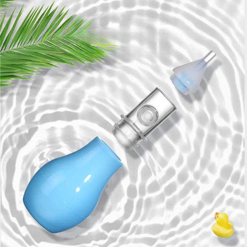 Aspirador Nasal de silicona para bebé, bomba de succión, limpiador de nariz, dispositivo de limpieza de nariz relajante, herramientas de limpieza Nasal