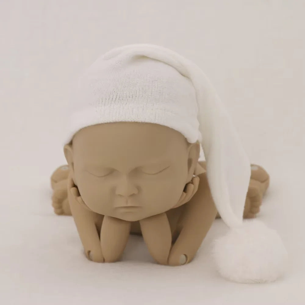 0-3Month Baby Newborn Photography Props Baby Hat Baby Girl Lace Romper Bodysuits Outfit Photography Clothing