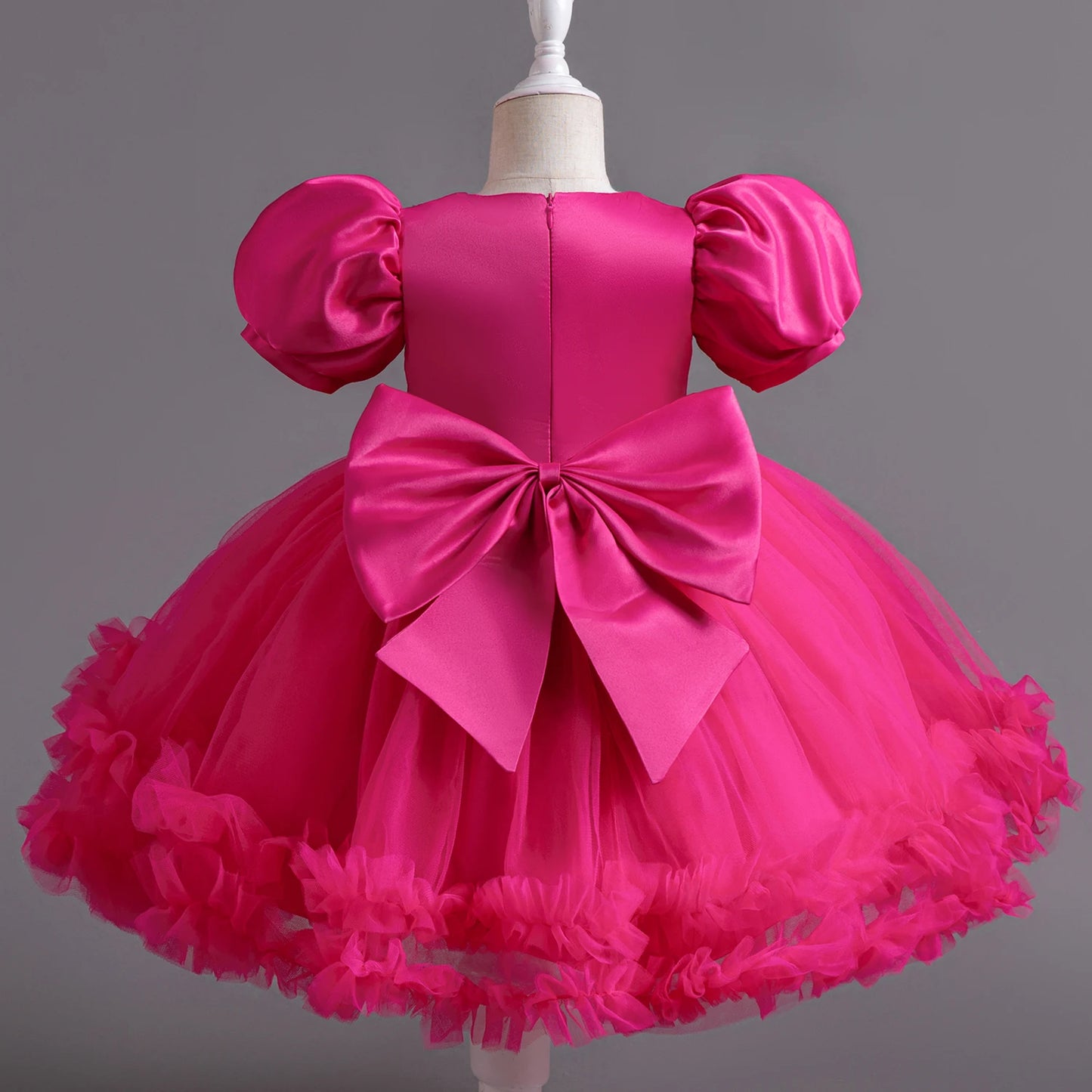 Vestido de niña recién nacida, vestidos de fiesta para niñas de 1 año, vestido de princesa de cumpleaños, vestido de bautizo con mangas peludas de verano, ropa de bebé