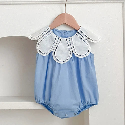 Body de verano para niña pequeña, mono sin mangas de algodón empalmado para niña recién nacida, ropa para niña de 0 a 24 meses, novedad de 2024