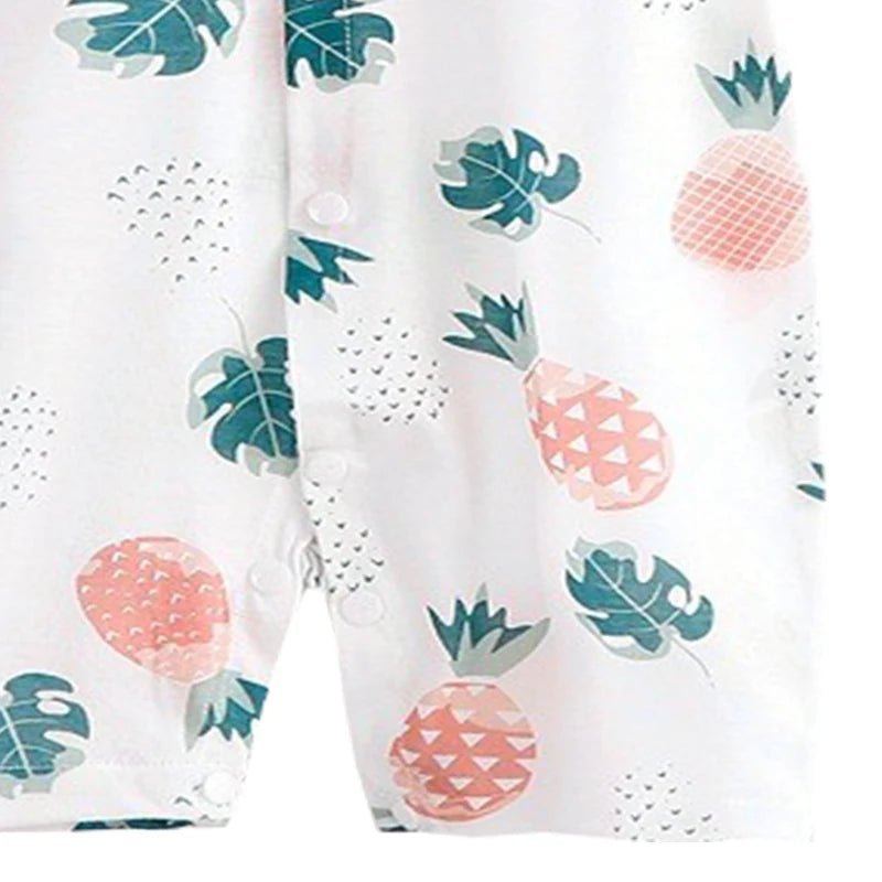Pelele de algodón para bebé, ropa de dibujos animados para niño pequeño, mono de manga corta para escalar, disfraz infantil para recién nacido, novedad de verano