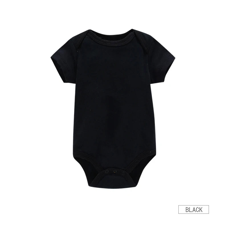 Ropa de bebé, Body para niño/niña, ropa de verano, pelele de Color sólido, mono de algodón suave para recién nacidos, novedad de 2024